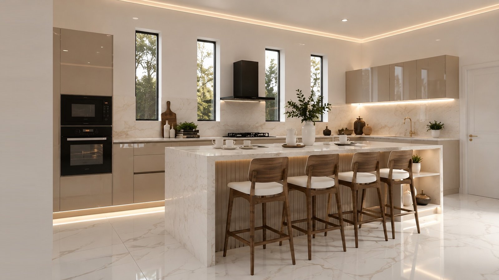 Island kitchen design by Vision Design