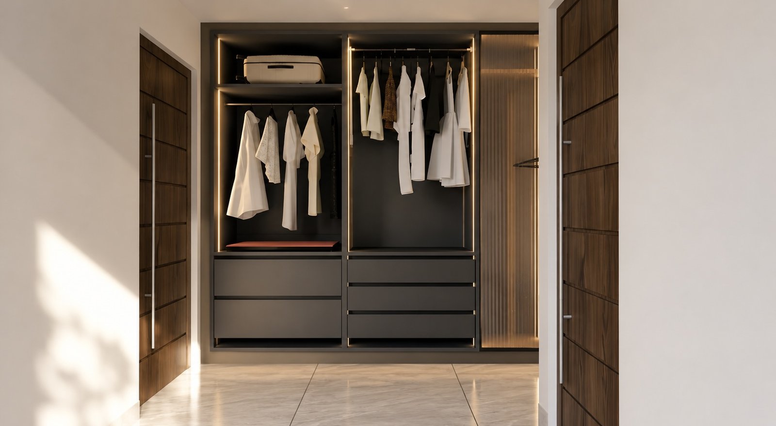 warrobe design in Goa by Vision Design